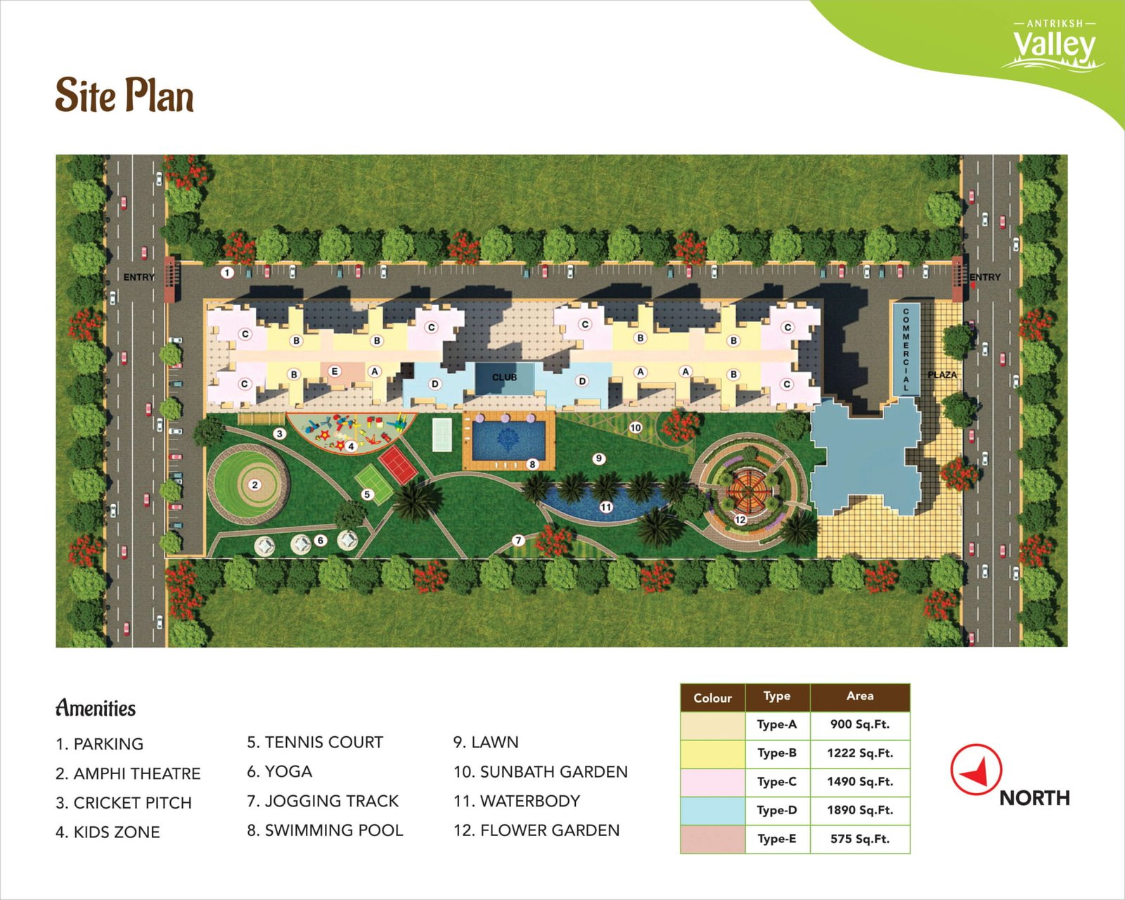 Antriksh Valley noida Site Plan