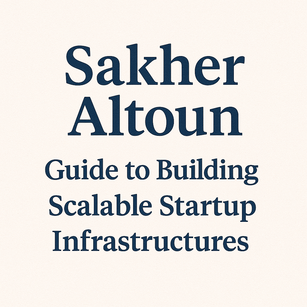 Sakher Altoun’s Guide to Building Scalable Startup Infrastructures